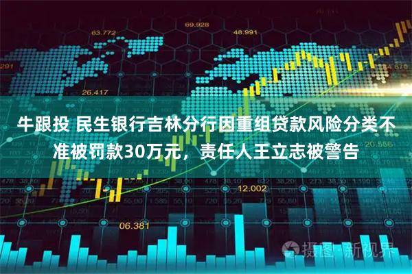 牛跟投 民生银行吉林分行因重组贷款风险分类不准被罚款30万元，责任人王立志被警告